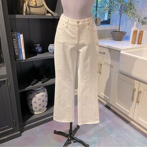 NWT J. Crew White Full-Length Demi Boot Cut Jeans – Size 30
